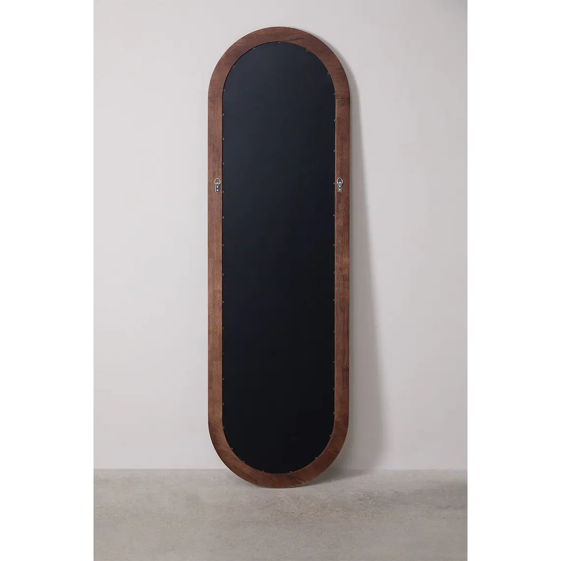 Espejo de pared ovalado 50x165 cm en madera de roble Wera 6
