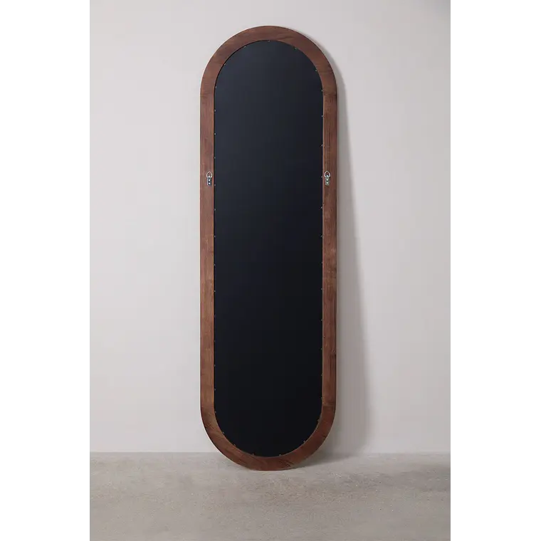 Espejo de pared ovalado 50x165 cm en madera de roble Wera 6