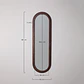 Espejo de pared ovalado 50x165 cm en madera de roble Wera - Miniatura 8
