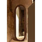 Espejo de pared ovalado 50x165 cm en madera de roble Wera - Miniatura 9