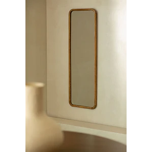 Espejo de pared rectangular 35x115 cm en madera de mango Thalia