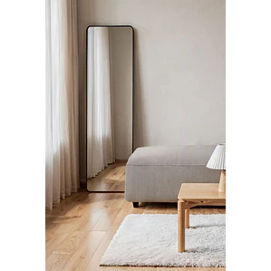 Espejo de pared rectangular 35x120 cm en aluminio Hestia