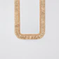 Espejo de pared rectangular 65x105 cm en madera de roble y rafia Dara - Miniatura 1