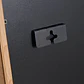 Espejo de pared rectangular 65x105 cm en madera de roble y rafia Dara - Miniatura 5