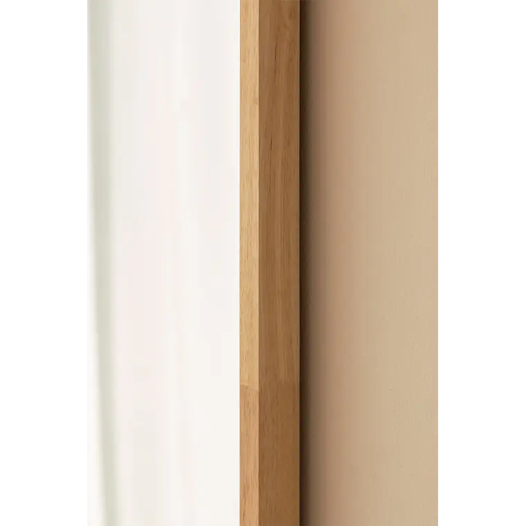 Espejo de pared rectangular 90x170 cm en madera de roble Ardea 3