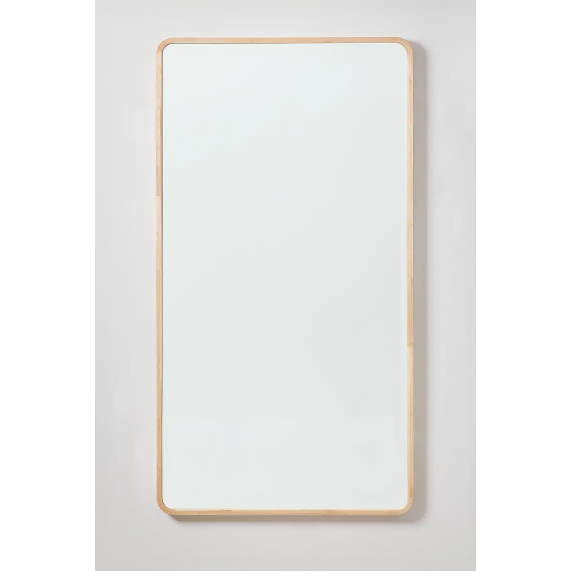 Espejo de pared rectangular 90x170 cm en madera de roble Ardea 4
