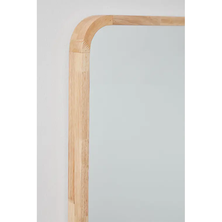 Espejo de pared rectangular 90x170 cm en madera de roble Ardea 6