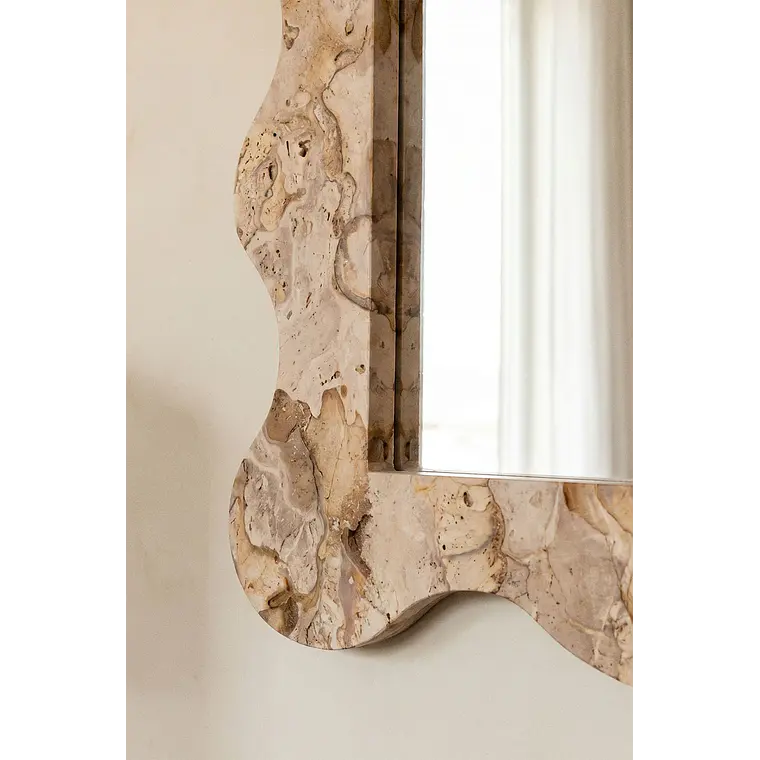 Espejo de pared rectangular en mármol Freya 3