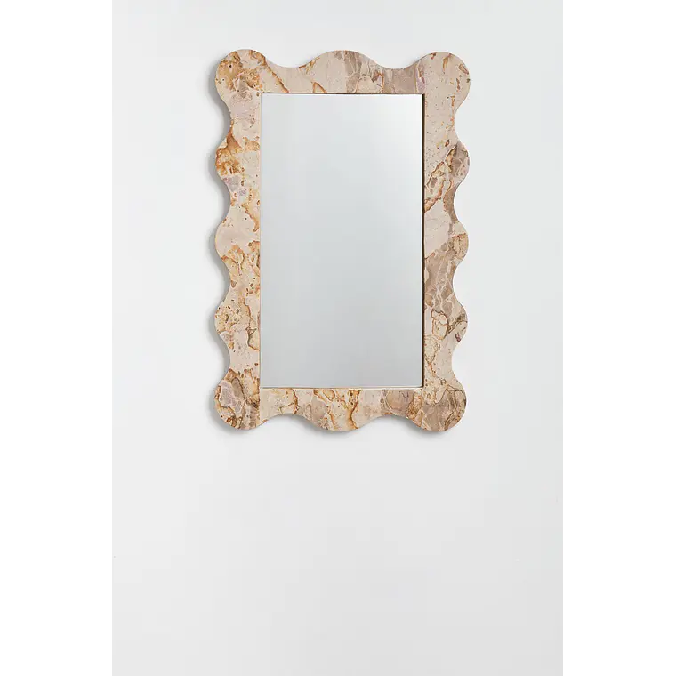 Espejo de pared rectangular en mármol Freya 4