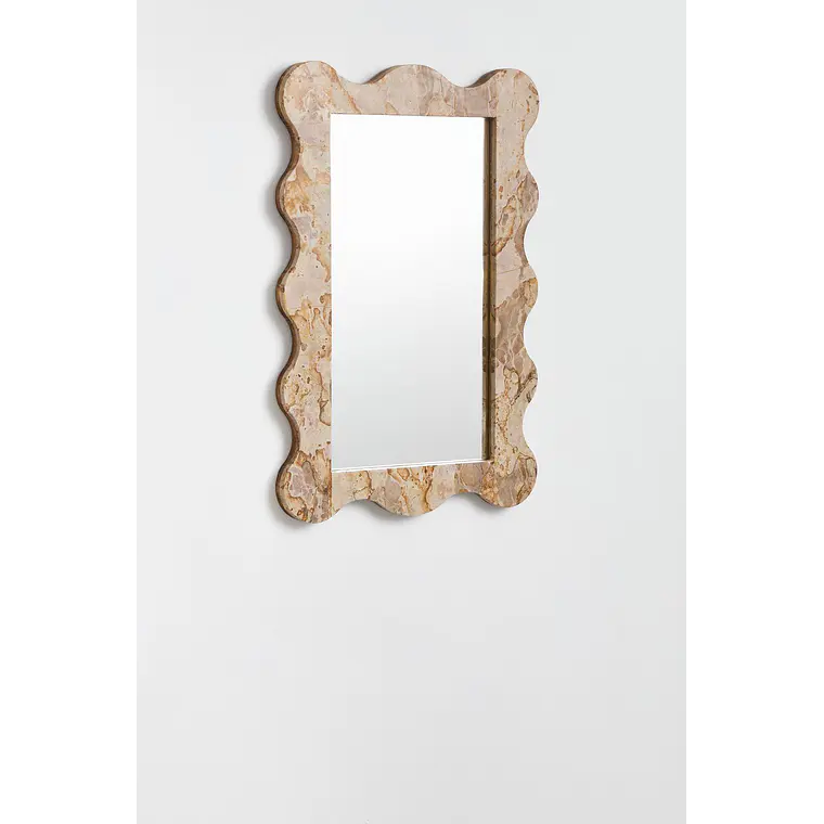 Espejo de pared rectangular en mármol Freya 5