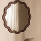 Espejo de pared redondo Ø80 cm en madera de roble Xira - Miniatura 1