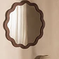 Espejo de pared redondo Ø80 cm en madera de roble Xira - Miniatura 2