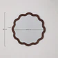 Espejo de pared redondo Ø80 cm en madera de roble Xira - Miniatura 8