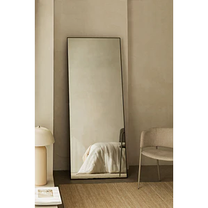 Espejo de pie rectangular 80x200 cm en aluminio Galia