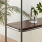 Estantería 180 cm en acacia y acero inoxidable Varen - Miniatura 5