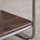 Estantería 180 cm en acacia y acero inoxidable Varen - Miniatura 9