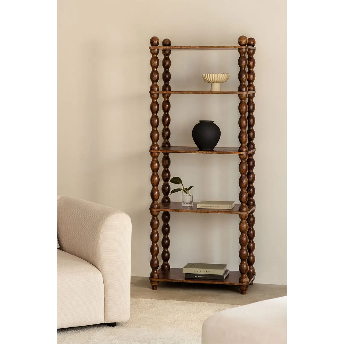 Estantería 70x180 cm en madera de mango 1