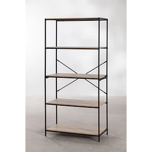 Estantería 80x170 cm en hierro y madera