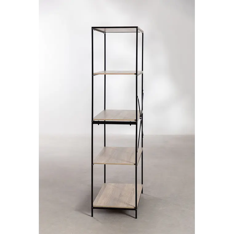 Estantería 80x170 cm en hierro y madera 3