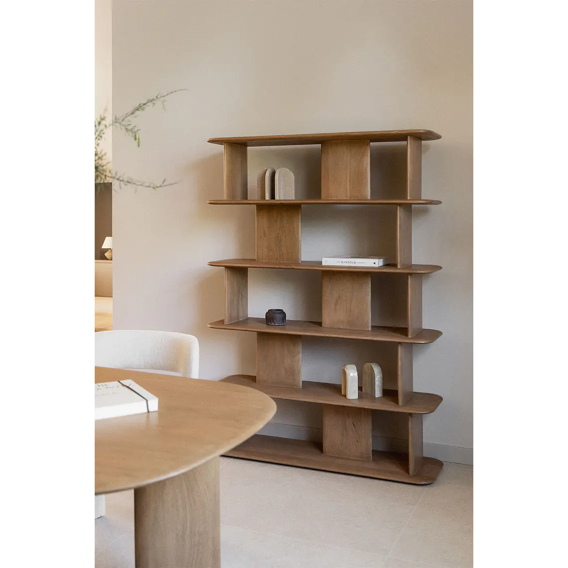 Aueva · Estantería en acabado madera de 120 cm 1
