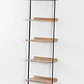Estantería de pared 50x200 cm en madera de mango y metal - Miniatura 3