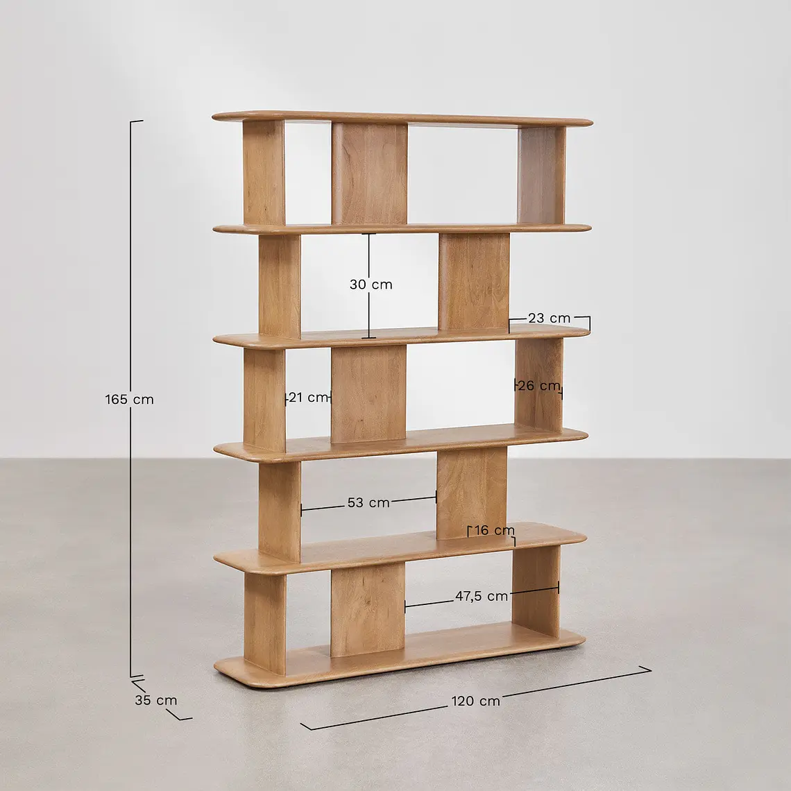 Estantería en madera de mango 10