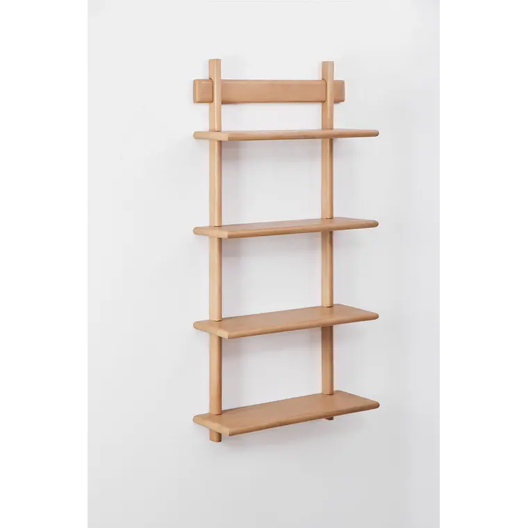 Estantería mural 120 cm en madera de mango Nira 5