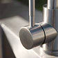 Grifo de cocina de exterior con caño alto en acero inoxidable Vinora - Miniatura 3