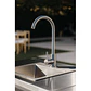 Grifo de cocina de exterior con caño alto en acero inoxidable Vinora - Miniatura 10