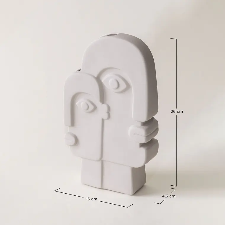 Jarrón decorativo en cerámica Mirae 8