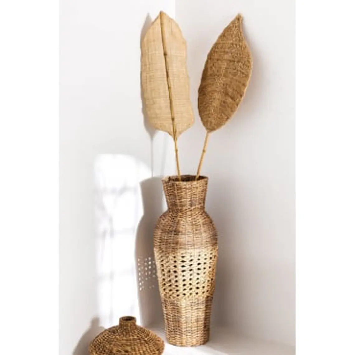 Jarrón decorativo en ratán Tinea 8