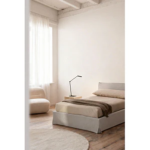 Velora · Cama infantil con canapé en chenilla 90x190