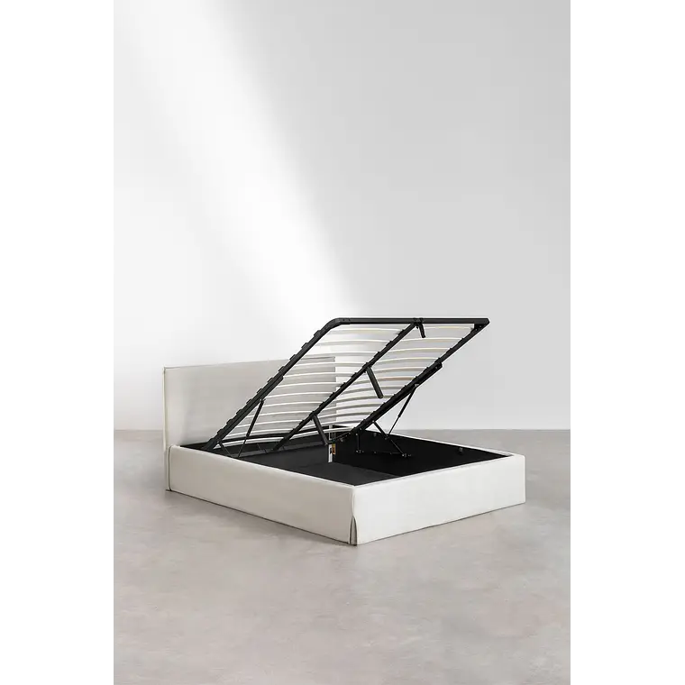 Velora · Cama infantil con canapé en chenilla 90x190 6