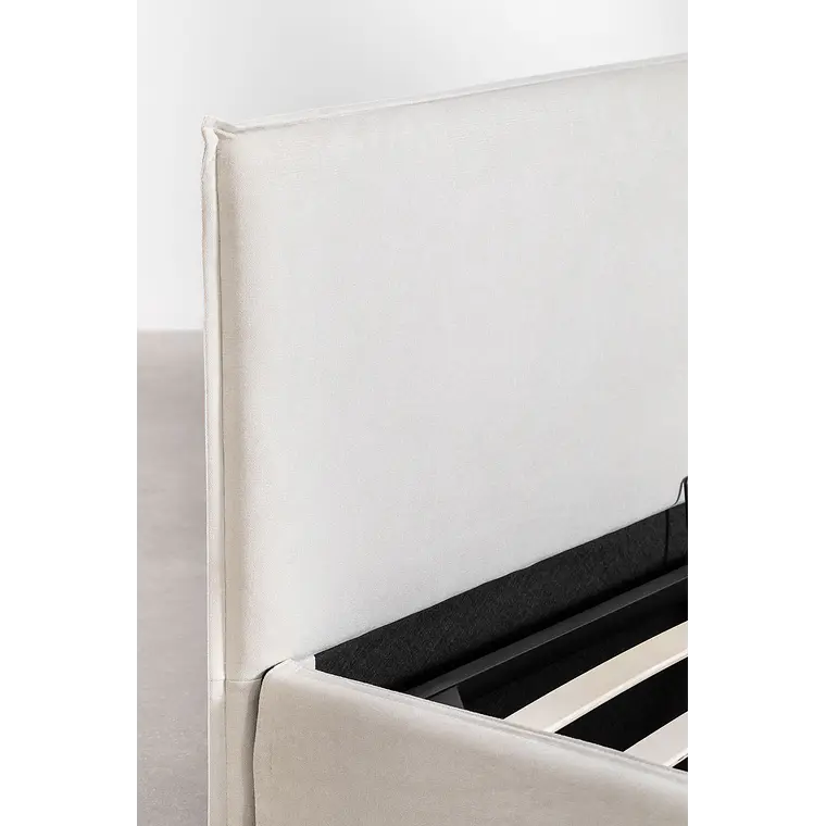 Velora · Cama infantil con canapé en chenilla 90x190 8