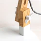 Lámpara de mesa en madera y hierro - Miniatura 7