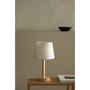 Lámpara de mesa inalámbrica en madera