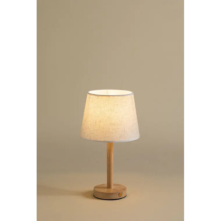 Lámpara de mesa inalámbrica en madera 5