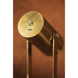 Lámpara de mesa LED orientable e inalámbrica en hierro