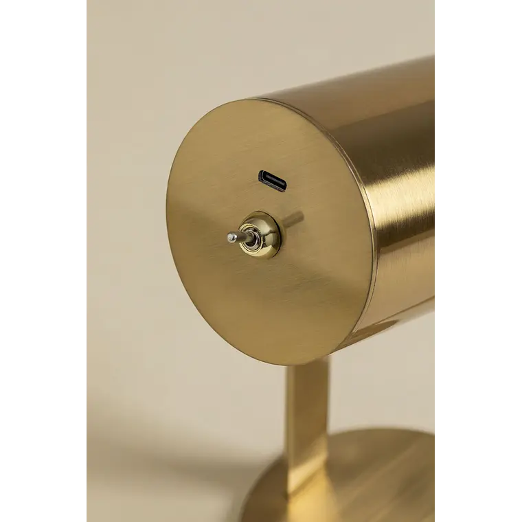 Lámpara de mesa LED orientable e inalámbrica en hierro 8
