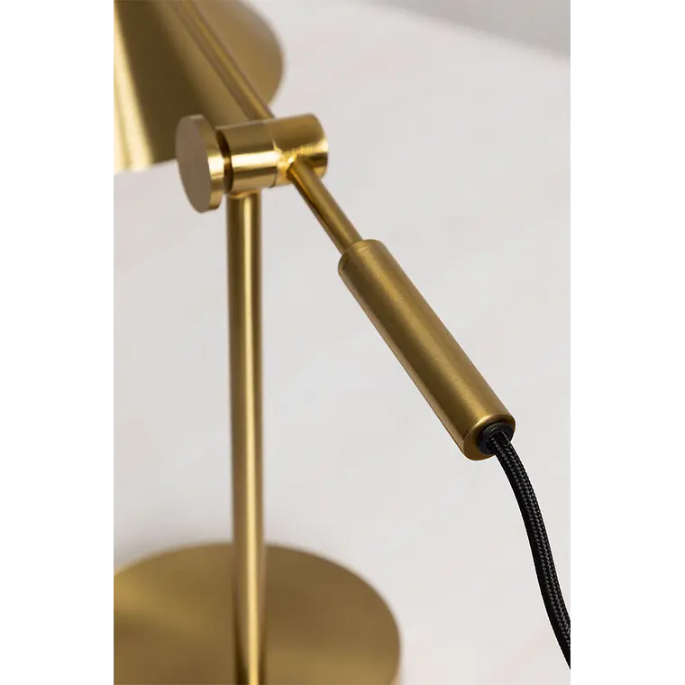 Lámpara de mesa orientable y metalizada en hierro 8