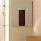 Lienzo decorativo 80x100 cm en lino con textura de escayola Soria - Miniatura 1