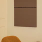 Lienzo decorativo 80x100 cm pintado a mano sobre lino con relieve de escayola Pavia - Miniatura 1