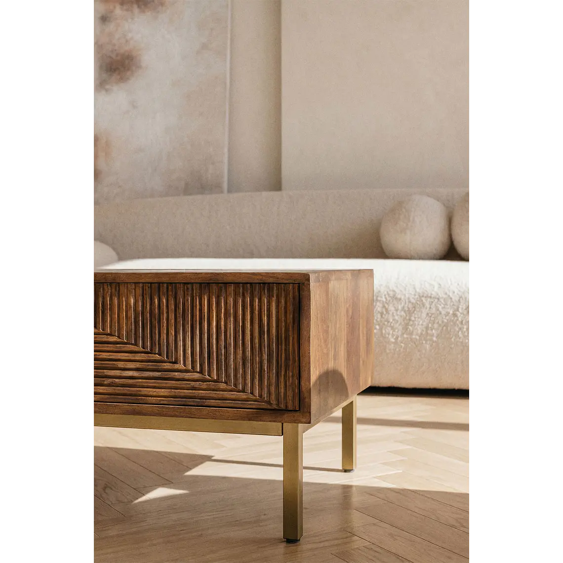 Alian · Mesa de centro en acabado madera de 100 cm 2