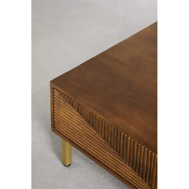 Alian · Mesa de centro en acabado madera de 100 cm 4