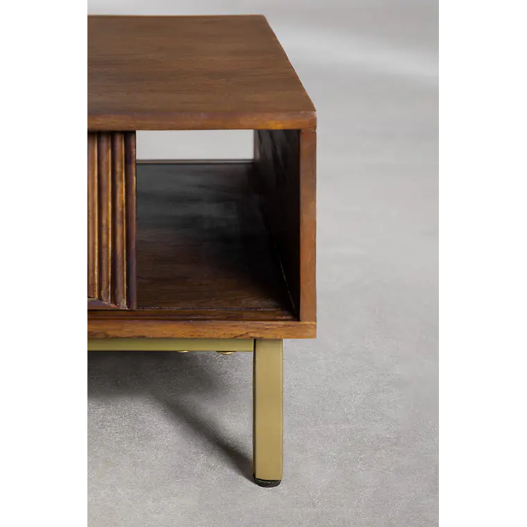 Alian · Mesa de centro en acabado madera de 100 cm 5
