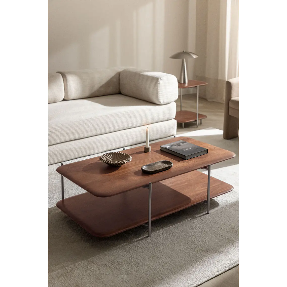 Evoora · Mesa de centro en acabado madera de 120 cm 1
