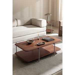 Evoora · Mesa de centro en acabado madera de 120 cm