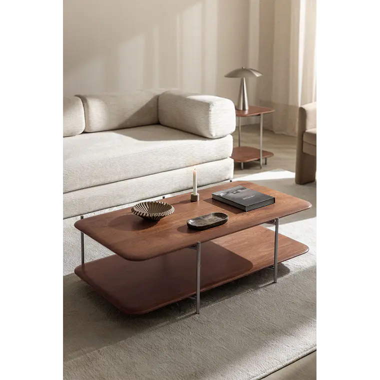 Evoora · Mesa de centro en acabado madera de 120 cm 1