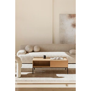 Lulen · Mesa de centro en acabado madera de 120 cm