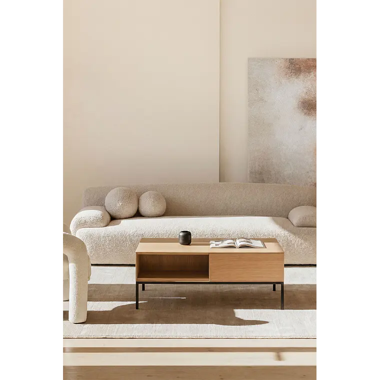 Lulen · Mesa de centro en acabado madera de 120 cm 1